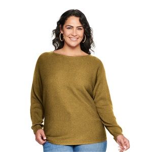 NWT Sonoma Dolman Sleeve Top Green Size 4X